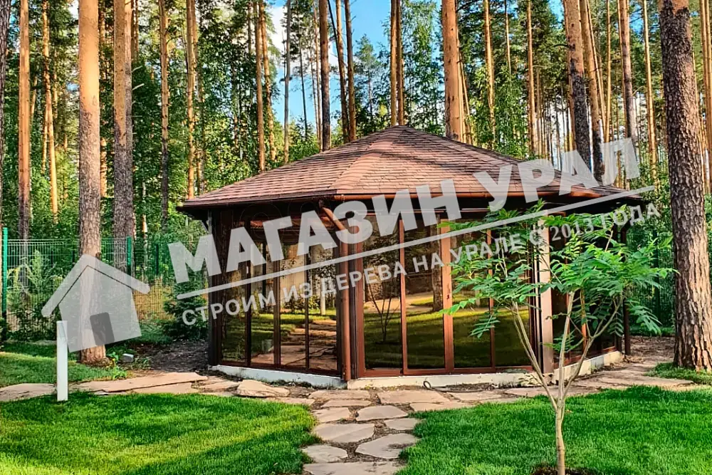 Закрытая многогранная беседка «Бор» — фото 2