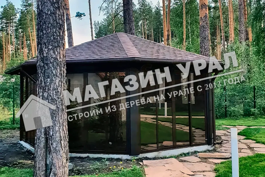 Закрытая многогранная беседка «Бор» — фото 3