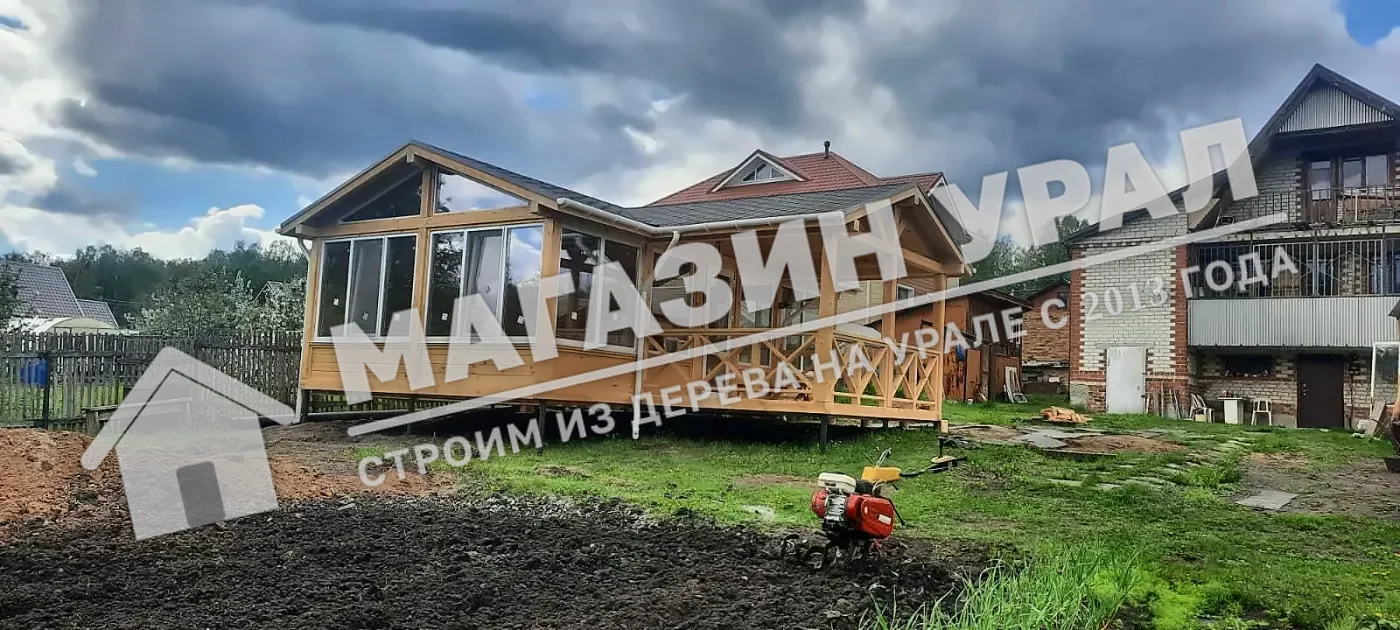 Гостевой дом с террасой «Сосновка» — общий вид