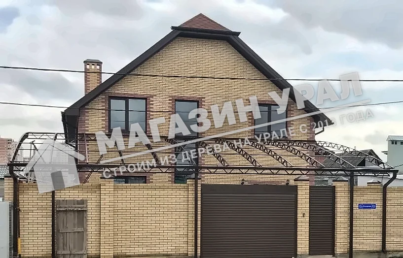 Навес для машины к дому «Фасад» — фото 2
