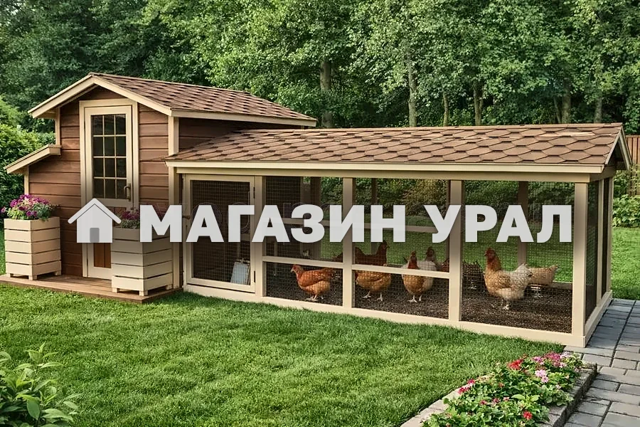 Курятник с выгулом «Усадебный» — фото