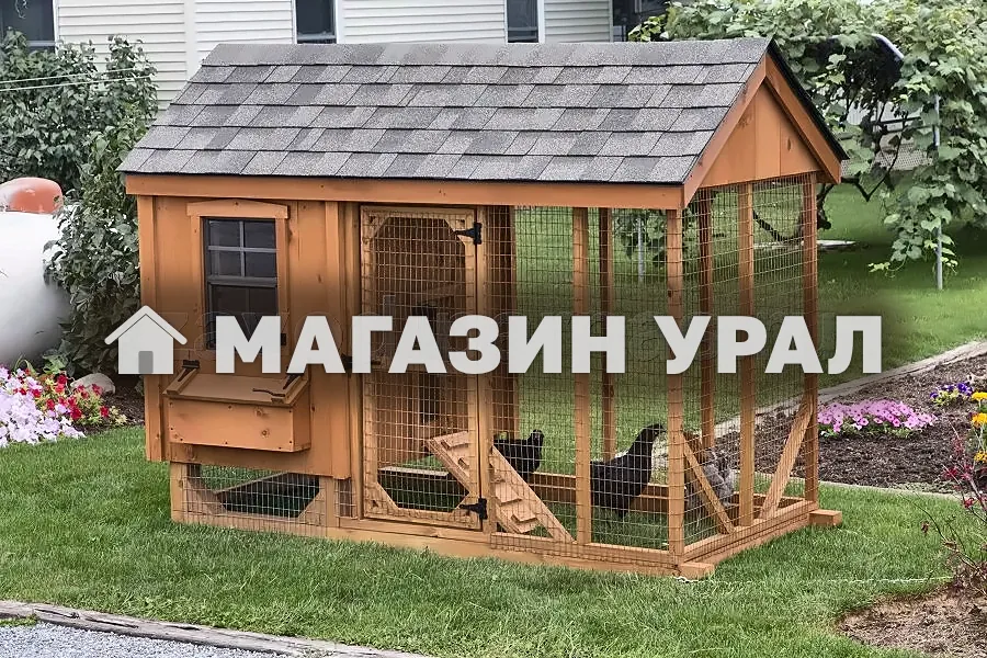 Курятник с выгулом «Классика» — фото