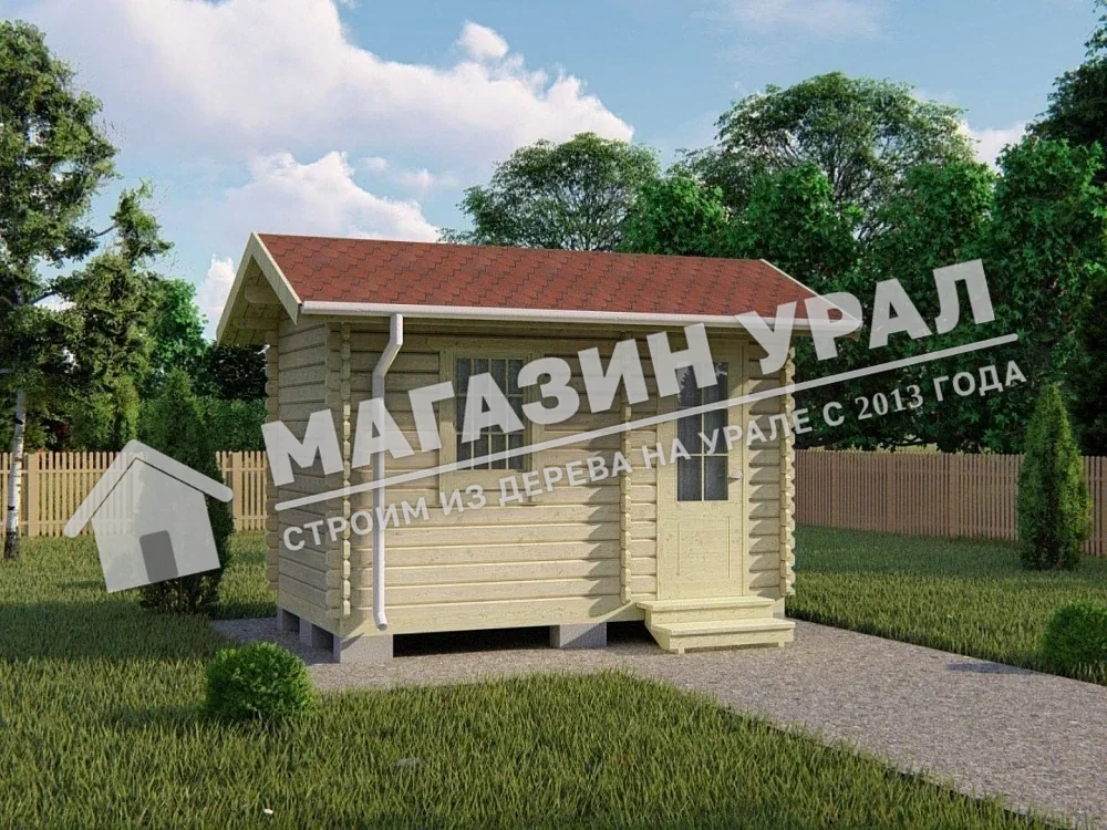 Деревянная бытовка «Бытовка 4×2,3» 4×2,3 м — фото