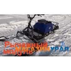 Мотобуксировщик компактный ЛИДЕР-СИГМА-2, 8,0 л.с., с РЫЧАЖНЫМ лыжным модулем