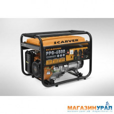 Генератор бензиновый CARVER PPG- 6500 (LT-188F, 5,0/5,5кВт, 220В, бак 25л, обмотка медь)