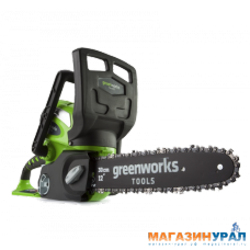 Цепная пила аккумуляторная Greenworks G40CS30, 40V, 30 см, с 1хАКБ 2 А.ч и ЗУ