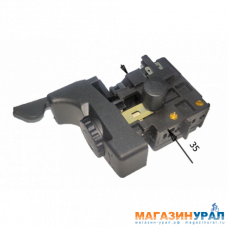 127 Выключатель подходит для дрели Интерскол ДУ-1000 (в пакете с наклейкой)