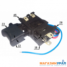 281 Выключатель, подходит для шуруповерта Хитачи DS12 DVF3